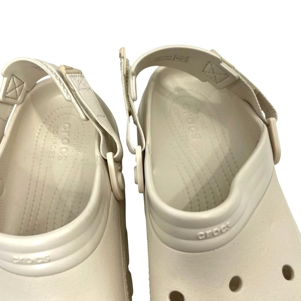 NEW Crocs Duet Max II Clogs Size 11 Mens stucco cream‎